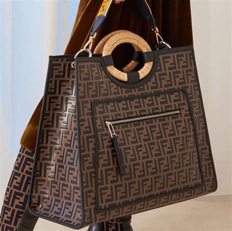 fendi shopping bag ff|authentic Fendi tote.